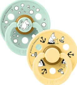 BIBS x Moomin Colour Sutter - Str. 2 - 2-pak - Nordic Mint Mix