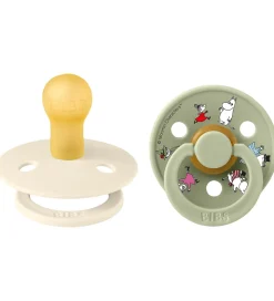 BIBS x Moomin Colour Sutter - Str. 1 - 2-pak - Ivory Mix