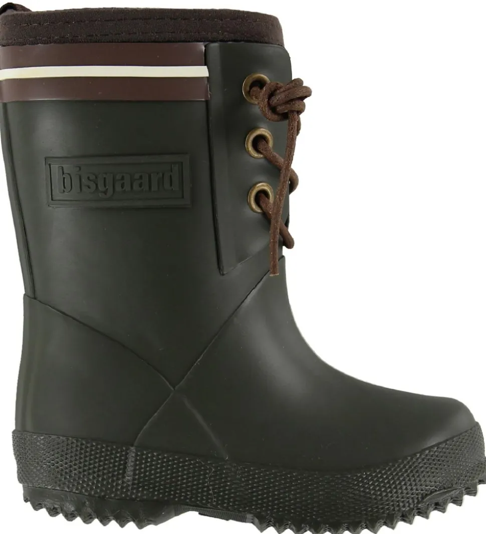 Bisgaard Termostøvler - Armygrøn/Brun m. Snøre