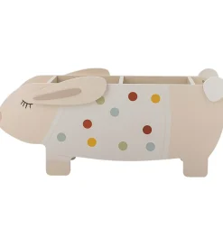 Bloomingville Bogkasse - 87 cm - Villja - Hvid m. Prikker