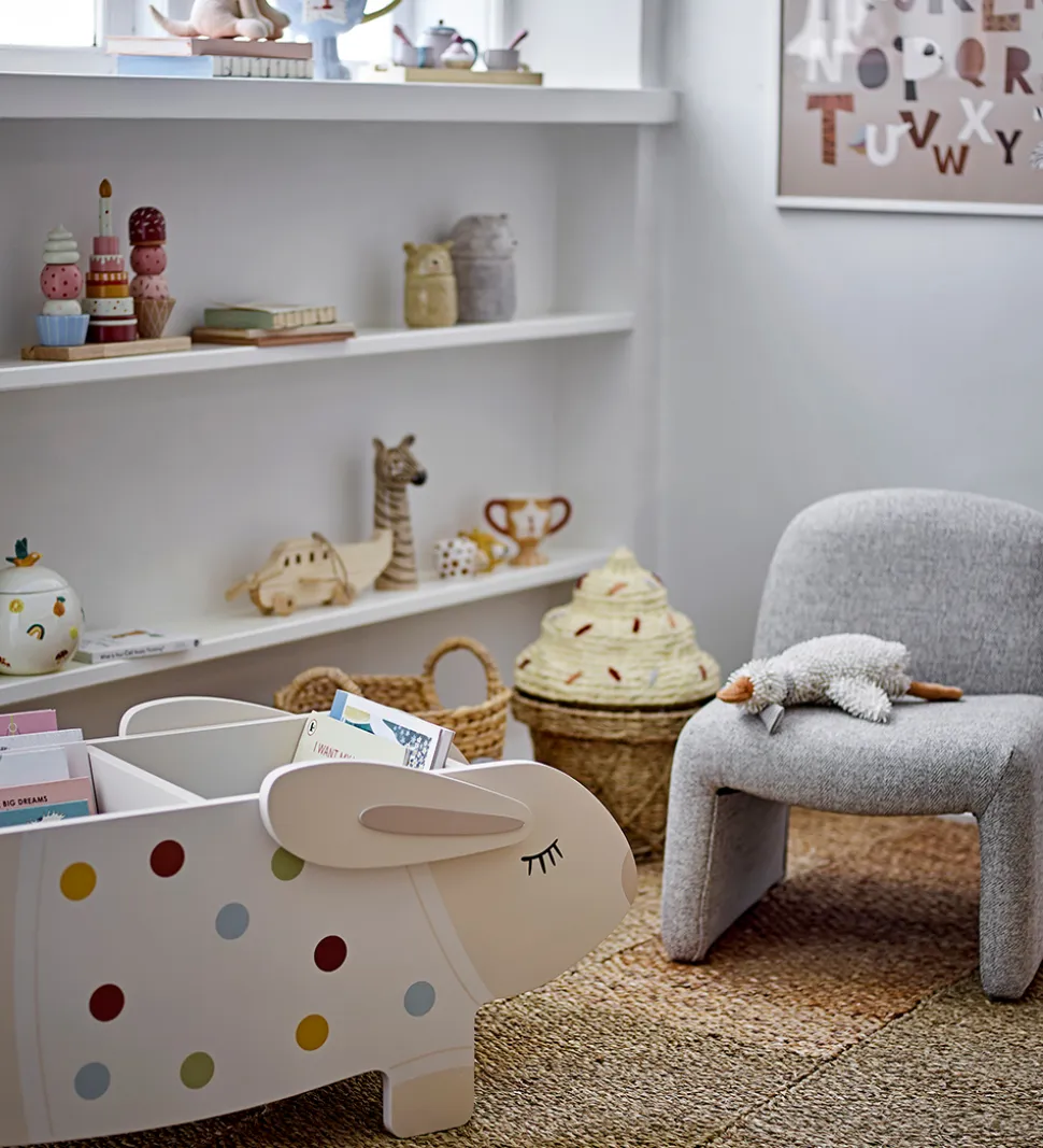 Bloomingville Kurv m. Låg - 28x41 cm - Cillie - Isvaffel