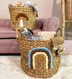 Bloomingville Mini Kurve - 2 stk. - Agnes - 32x32/26x26 cm - Nat