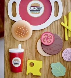Bloomingville Mini Legetøjsmad - Jools - Burger - 13 Dele - Brun