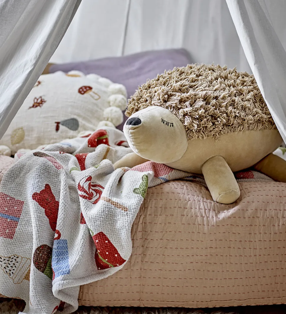 Bloomingville Mini Tæppe - 160x130 cm - Sweets Plaid - Nature