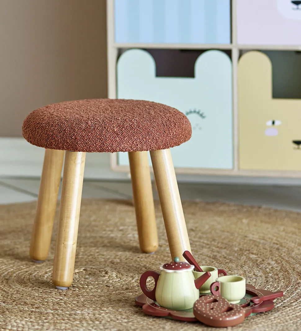 Bloomingville Taburet - Aksel - 30x29 cm - Brun