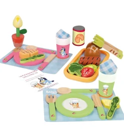 Bluey Legemad - Træ - 32 Dele - Dine With Bluey