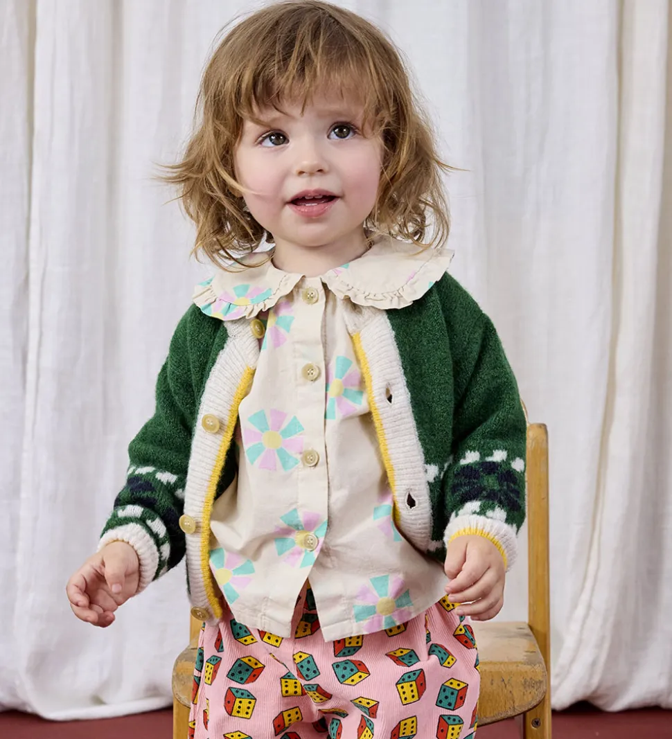 Bobo Choses Cardigan - Strik - Kaleidoscope Jacquard - Grøn