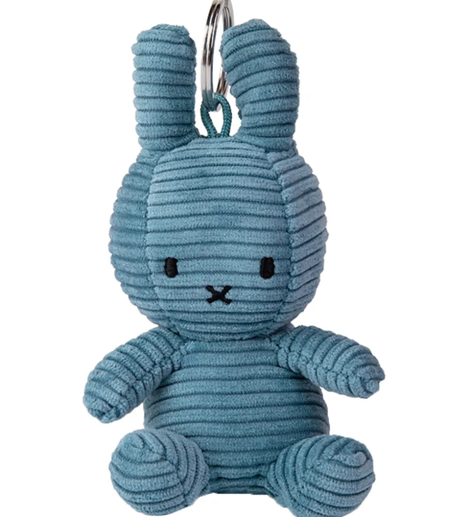 Bon Ton Toys Nøglering - 12 cm - Miffy ECO Corduroy - Aviator Bl