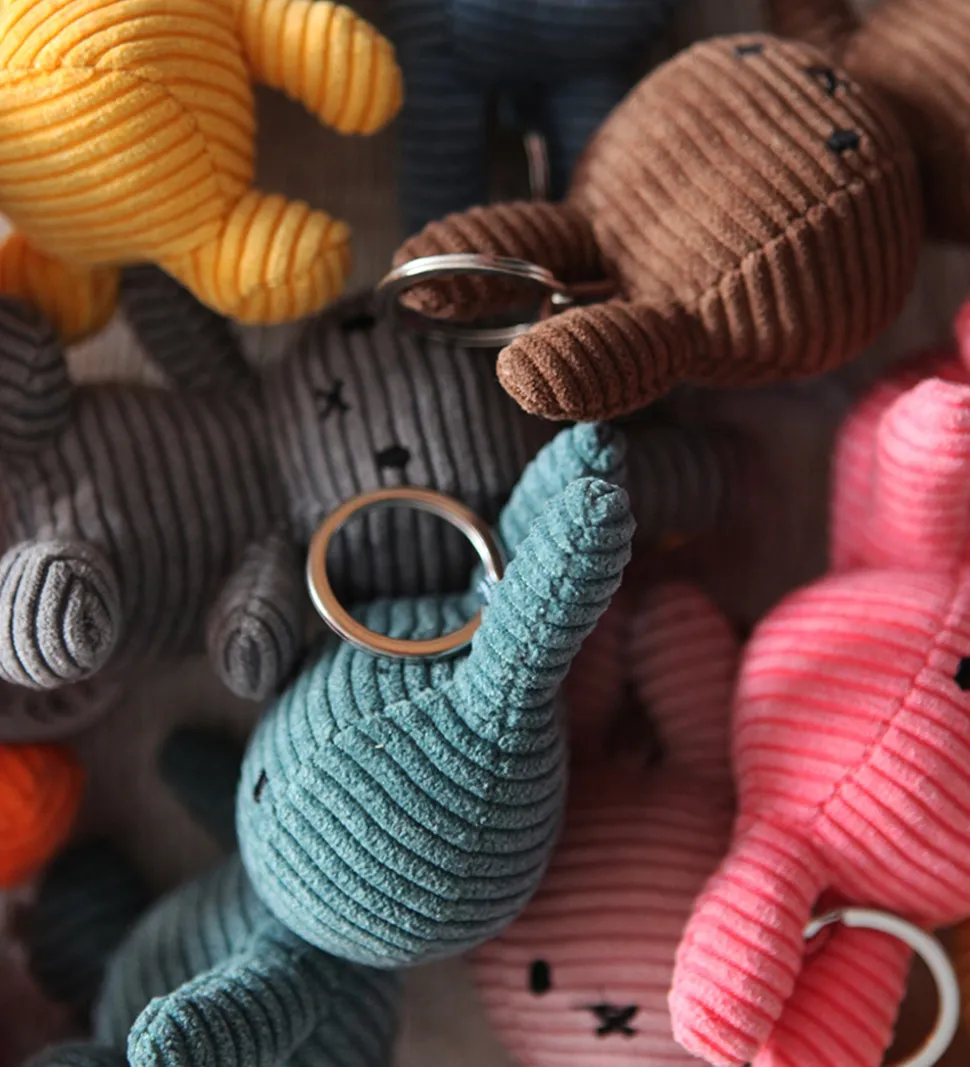 Bon Ton Toys Nøglering - 12 cm - Miffy ECO Corduroy - Aviator Bl