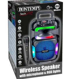 Bontempi Højtaler m. Mikrofon/Lys - 38 cm - Trådløs