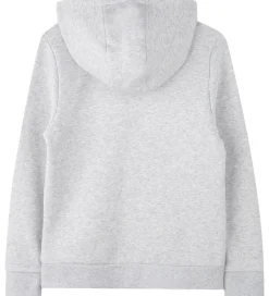 BOSS Hættetrøje - Gråmeleret m. Logo