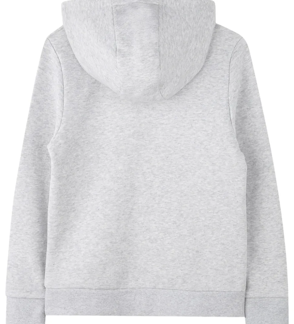 BOSS Hættetrøje - Gråmeleret m. Logo