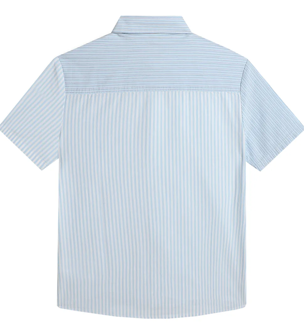 BOSS Skjorte - Hvid/Lyseblåstribet m. Navy