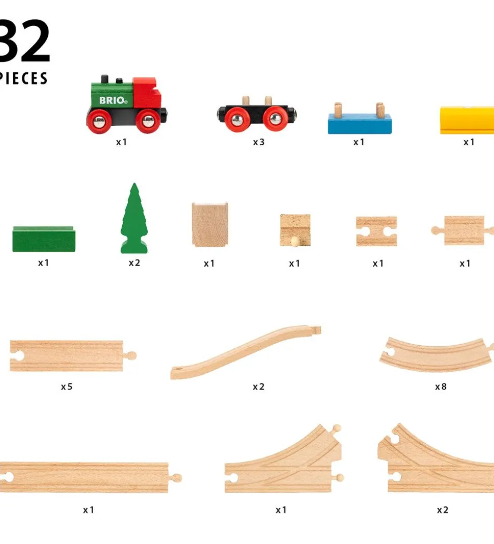 BRIO Togbanesæt - 32 Dele - 65th Anniversary 36036