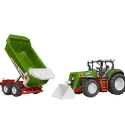 Bruder Traktor - RoadMax m. Frontlæsser og Trailer - 03452