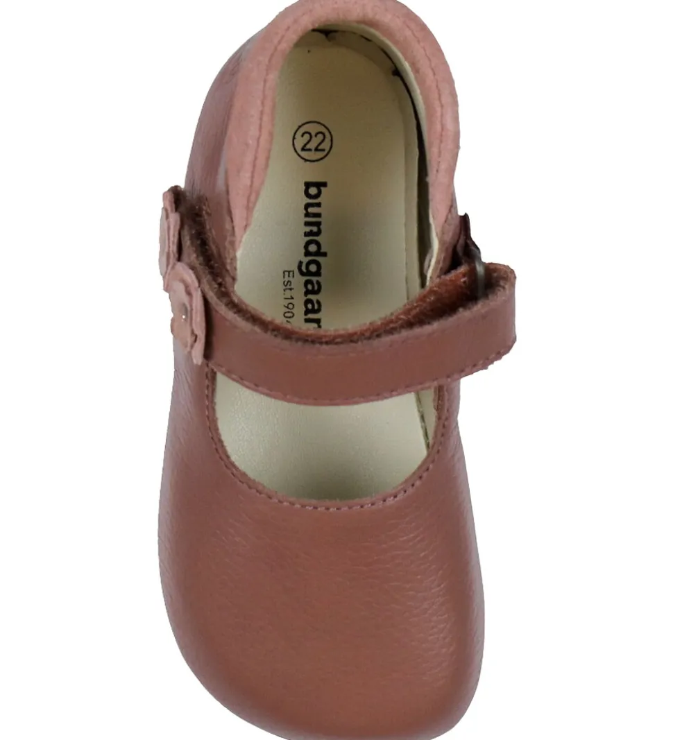 Bundgaard Ballerina Skindfutter - Wide Fit - Aya Flower - Rose