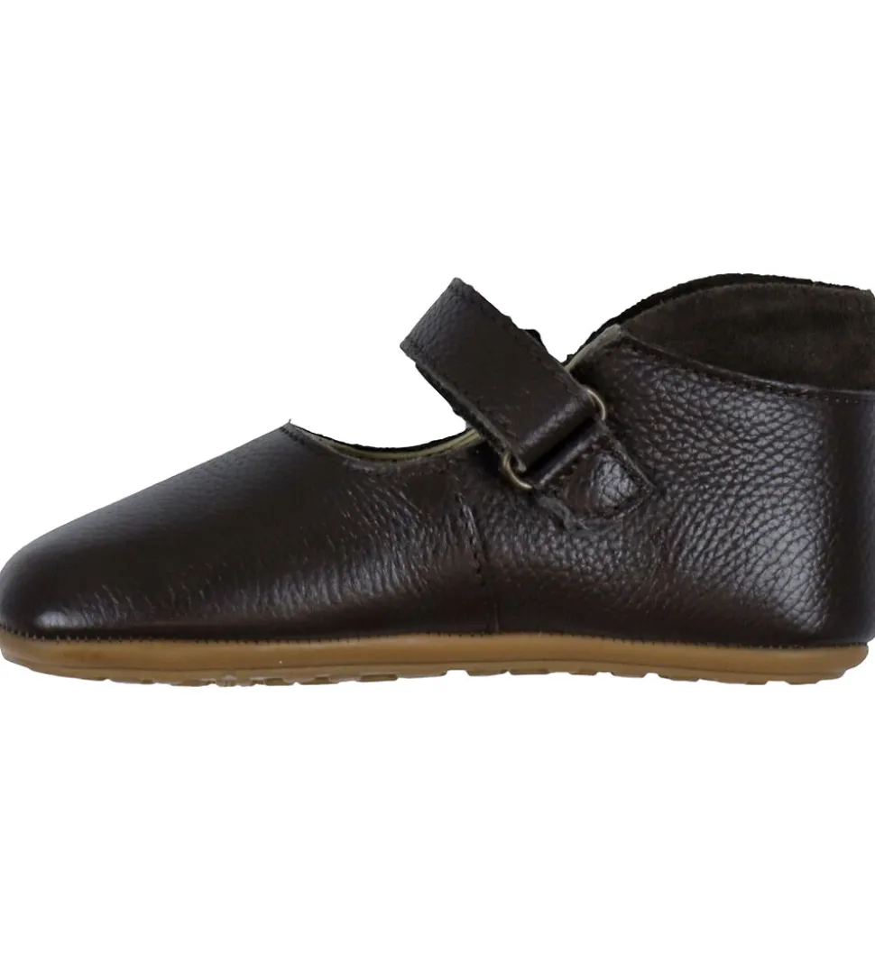 Bundgaard Ballerina Skindfutter - Wide Fit - Aya Flower - Brown