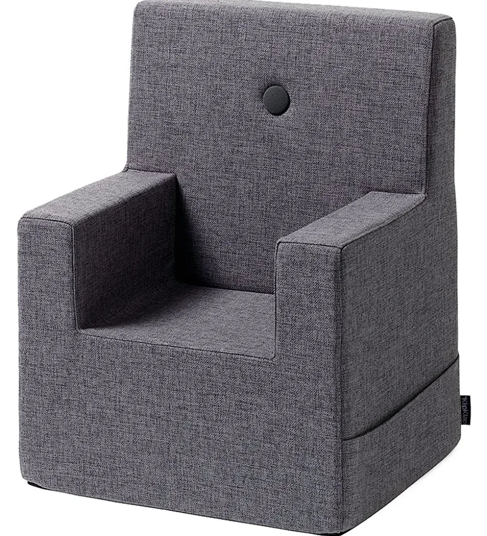 by KlipKlap Lænestol - Kids Chair XL - Blue Grey w. Grey