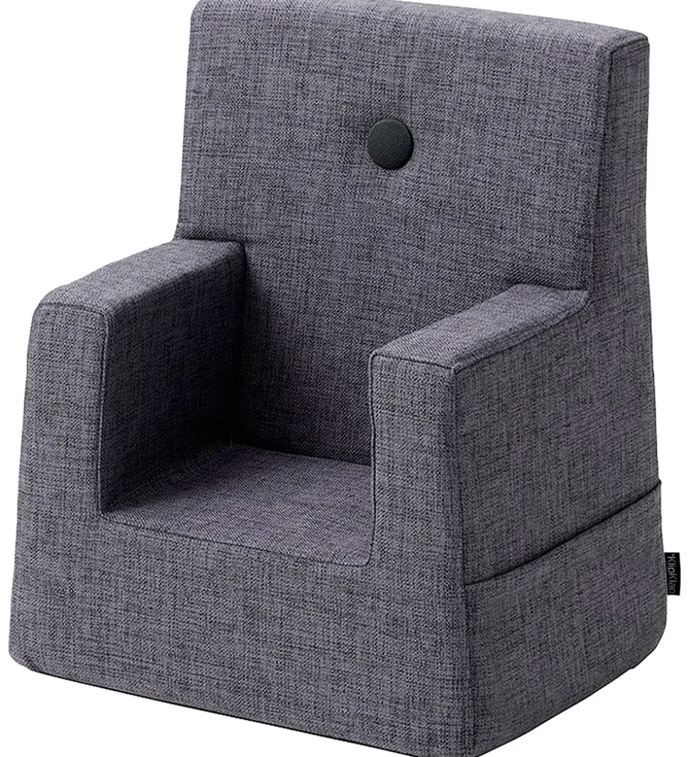 by KlipKlap Lænestol - Kids Chair - 50x43x33 cm - Blue Grey w. G
