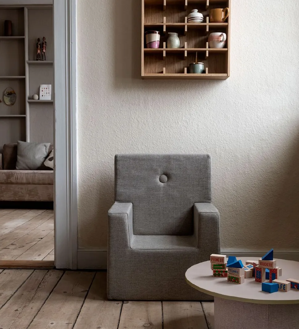 by KlipKlap Lænestol - Kids Chair XL - 49x42x63 cm - Sand/Sand