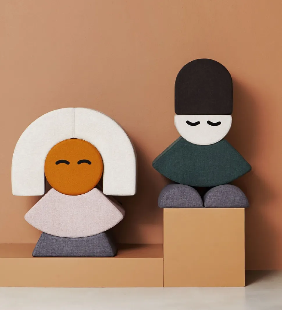 by KlipKlap Tumlemøbel - Mrs. Skirt - 45x30x14 cm - Blue Grey