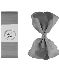 By Stær Dåbsbånd m. Sløjfe - Grå