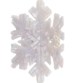 By Stær Hårklemme - Snefnug - 9x5 cm - Lys Grå