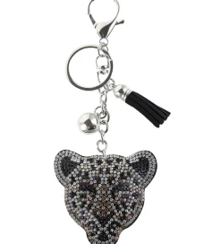 By Stær Nøglering - Leopard - Grå