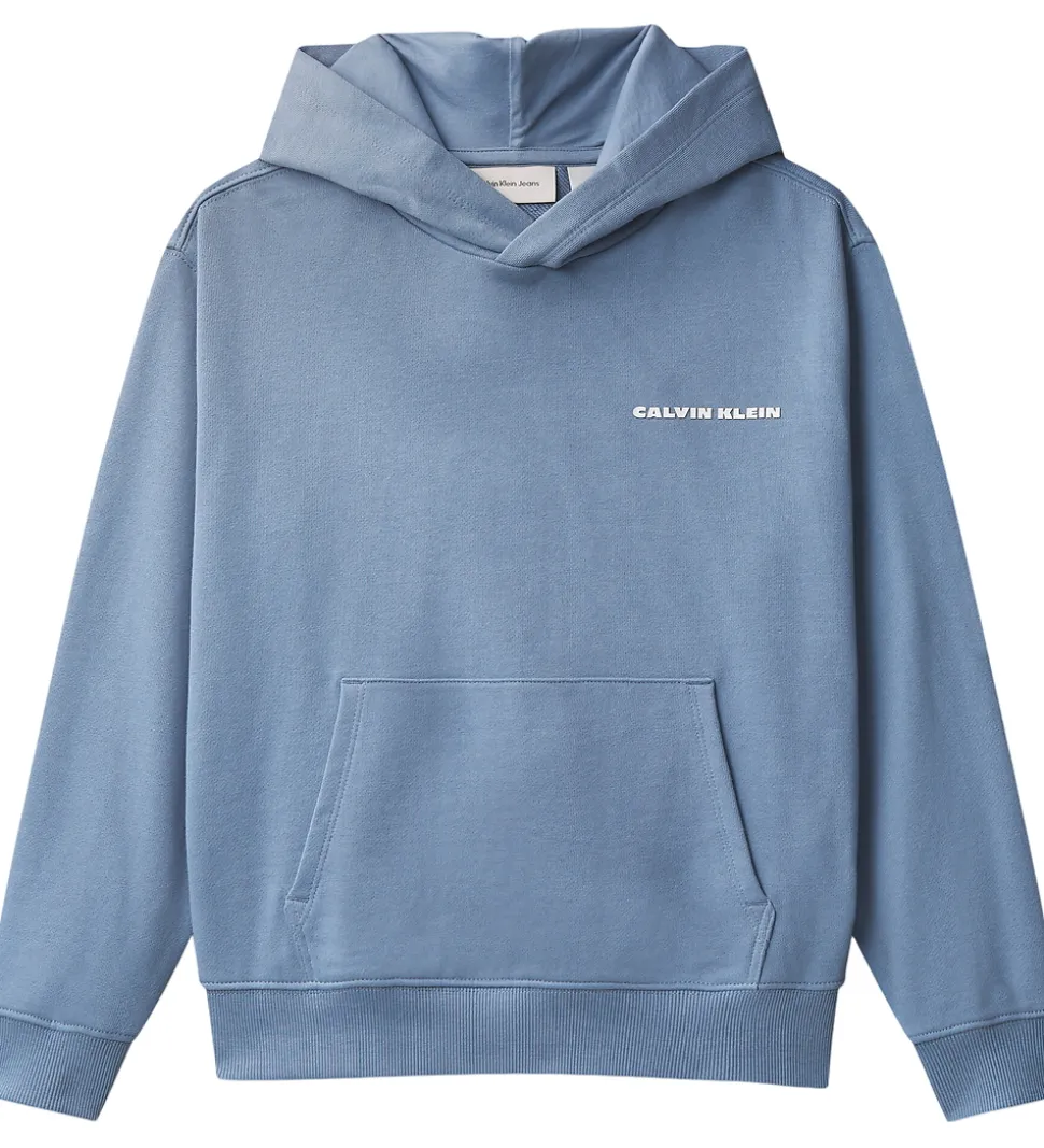 Calvin Klein Hættetrøje - Relaxed - Satin Blue