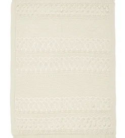 Cam Cam Babytæppe - Strik - Pointelle - Off White