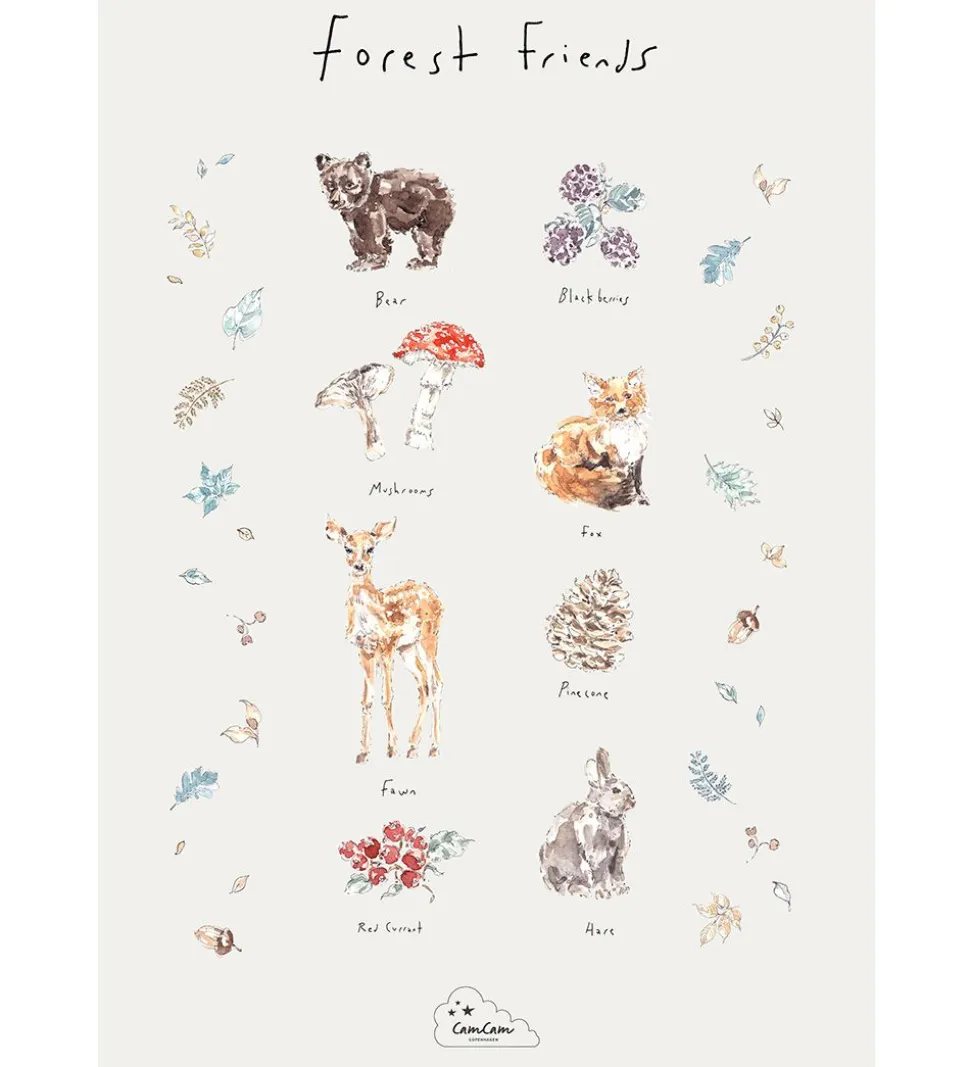Cam Cam Plakat - Forest Friends