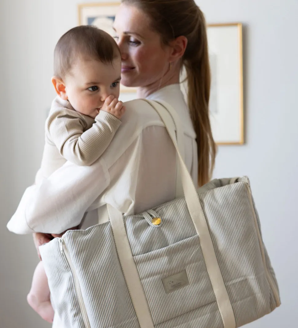 Cam Cam Pusletaske - Fold-Out - Classic Stripes Blue