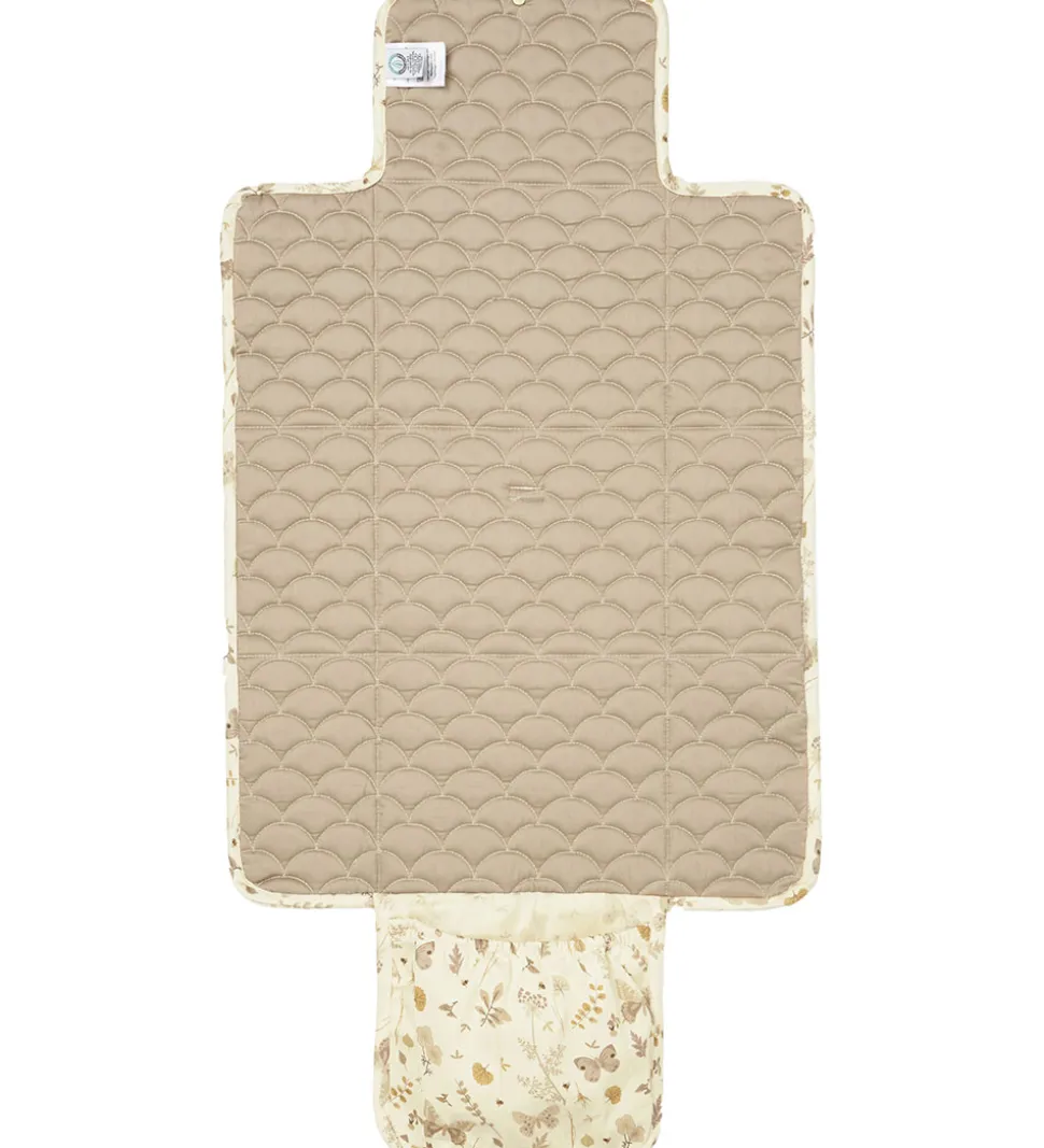 Cam Cam Pusleunderlag - 70x44 cm - Beige m. Blade/Som