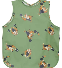 CeLaVi Forklæde - PU - Loden Frost m. Stærke Tigere