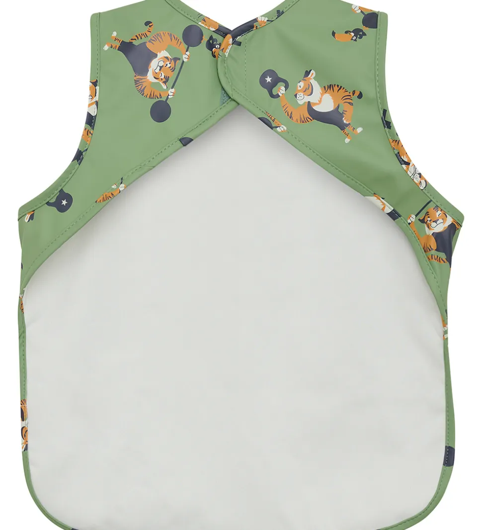 CeLaVi Forklæde - PU - Loden Frost m. Stærke Tigere