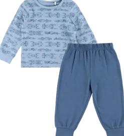 CeLaVi Nattøj - 2-delt - Ashley Blue m. Racerbiler