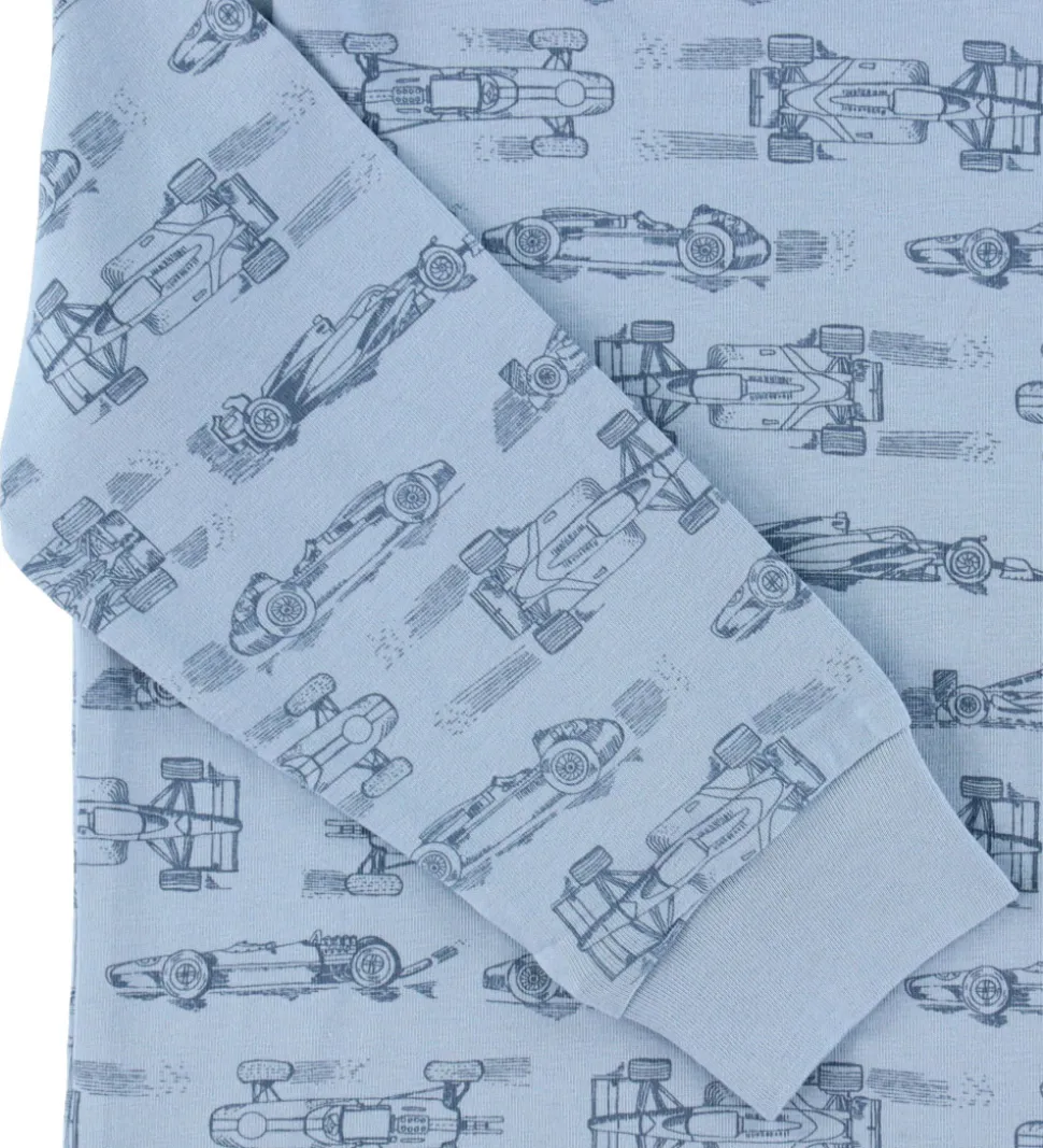 CeLaVi Nattøj - 2-delt - Ashley Blue m. Racerbiler