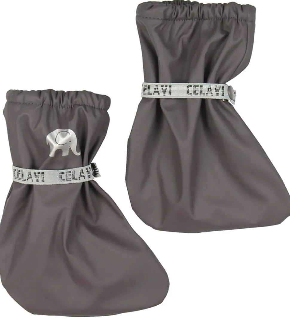 CeLaVi Overtrækssko m. Fleece - PU - Grå