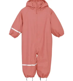 CeLaVi Regndragt m. Fleece - PU - Brick Dust