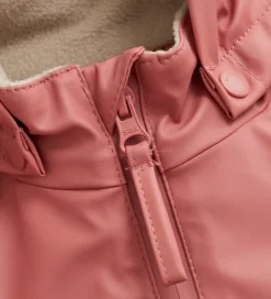 CeLaVi Regndragt m. Vattering - PU - Brick Dust