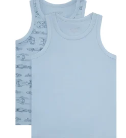 CeLaVi Undertrøjer - 2-pak - Ashley Blue m. Racerbiler