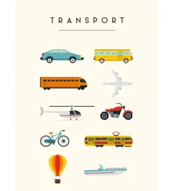 Citatplakat Plakat - Børneplakat - Transport - A3