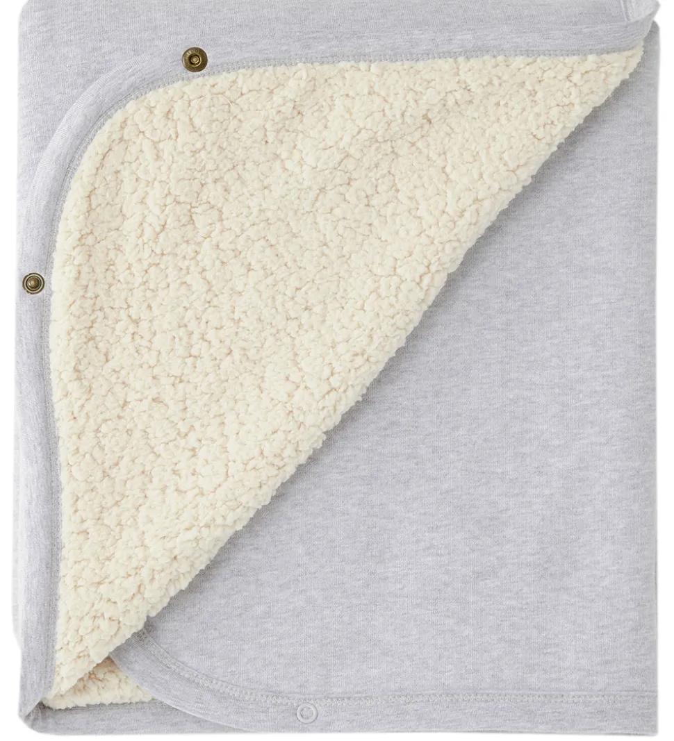 Cloby Teddy Tæppe - 95x75 cm - Grå