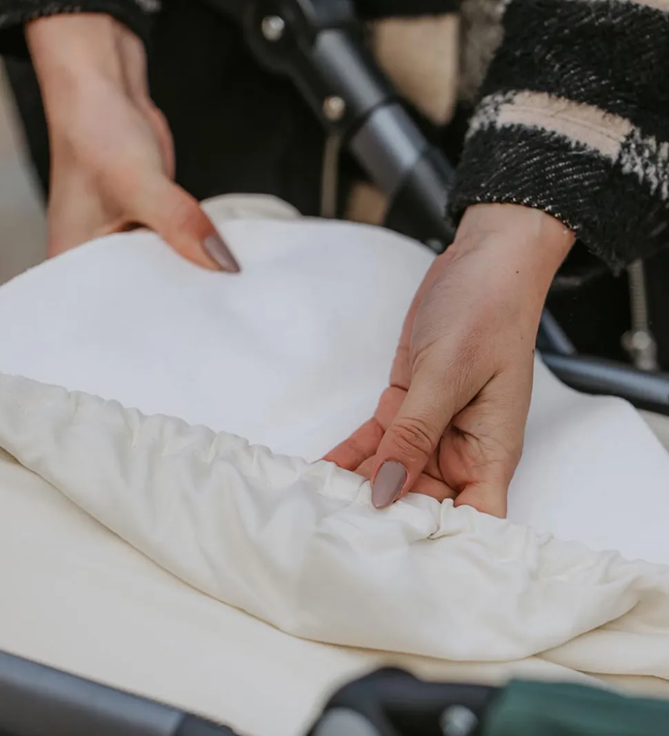 Cocoon Company Lagen - 2-pak - Barnevogn - 37x96 - Creme