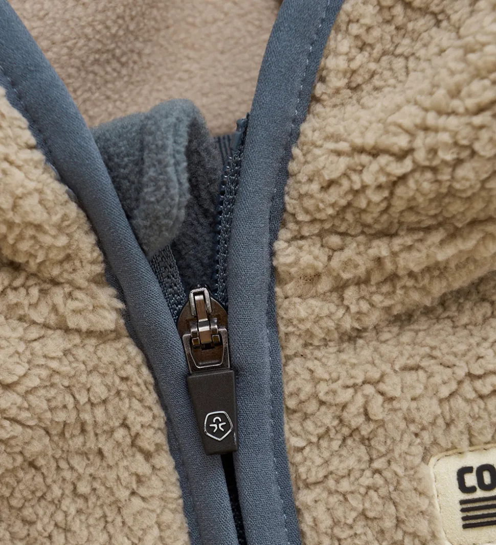 Color Kids Fleecejakke - Baby Teddy - Stormy Weather