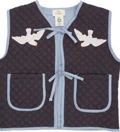 Copenhagen Colors Vest - Quiltet - Brun/Blå Tern