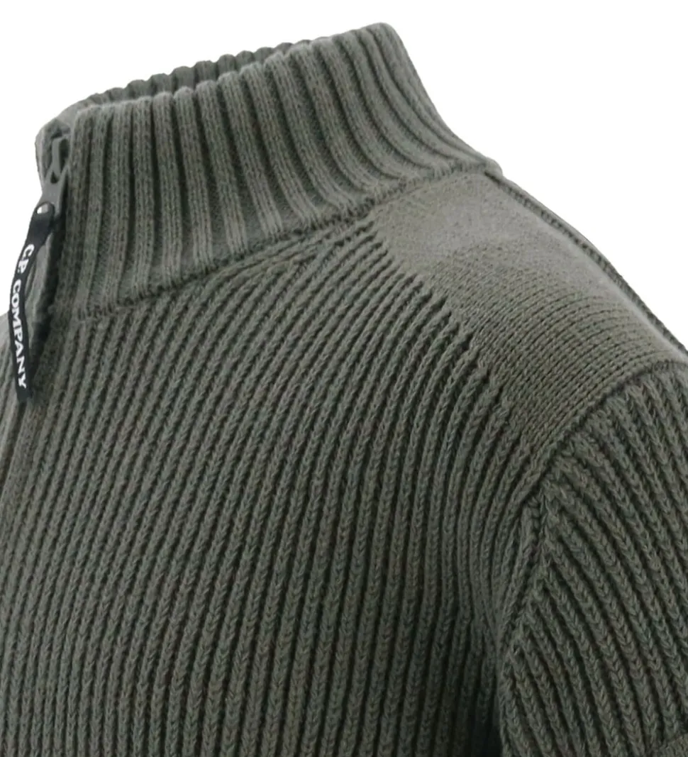 C.P. Company Cardigan - Strik - Grape Leaf Green