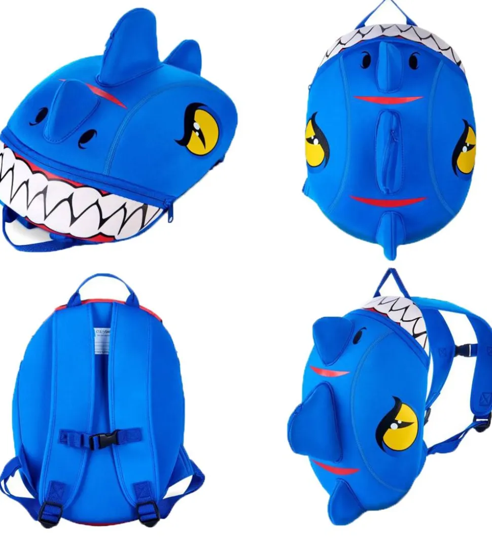 Crazy Safety Børnehavetaske - Dragon - Blå