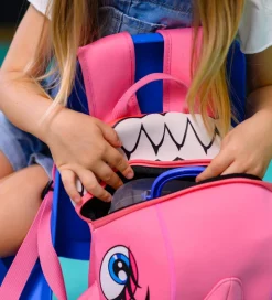 Crazy Safety Børnehavetaske - Shark - Pink