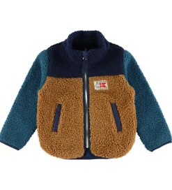 Danefæ Fleecejakke - Danodder - Caramel/Navy/Slate